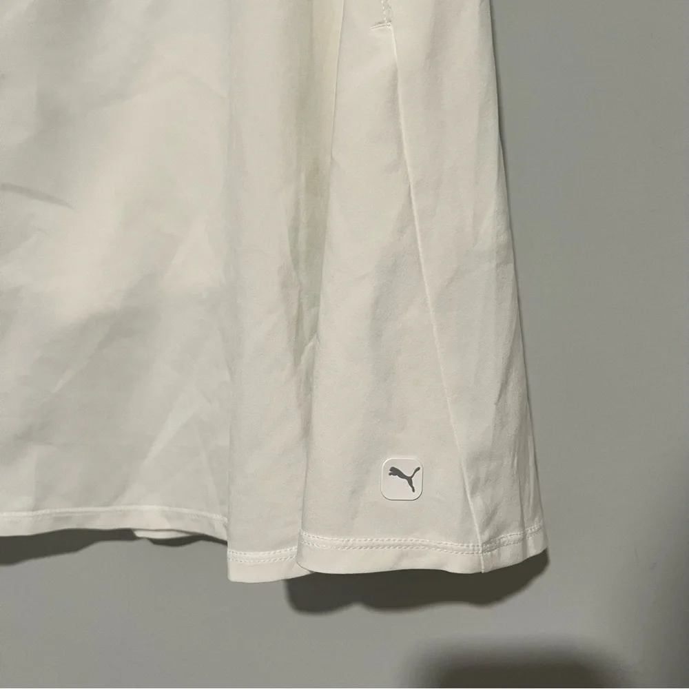 NEW NWT Puma White Stretchy Sporty Golf Tennis Skort Skirt Size L - Picture 5 of 6